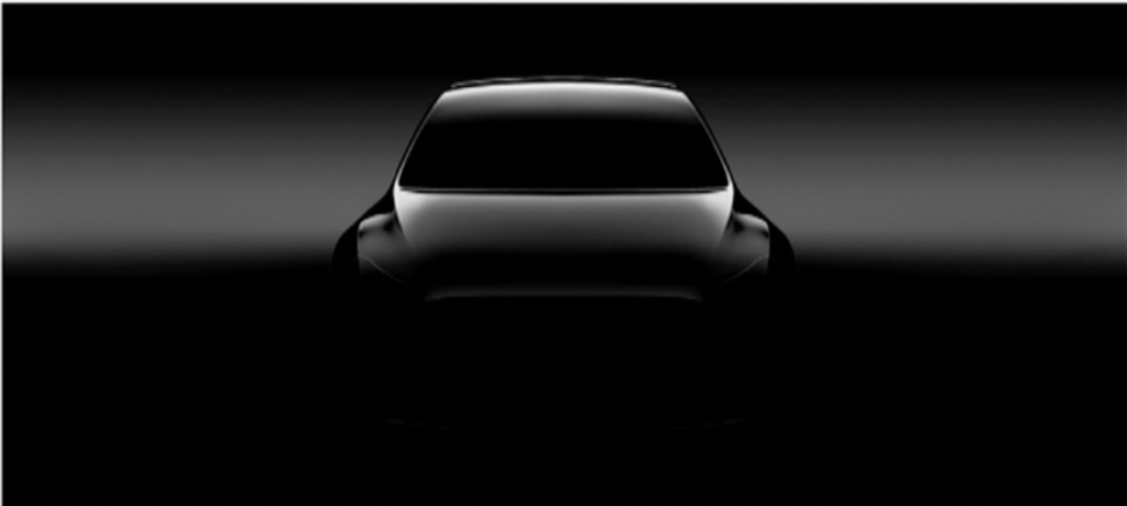 First teaser image for Tesla model Y SUV released