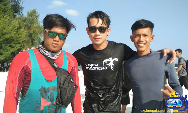 team explore pulau harapan