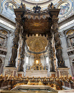 Basílica de  Pedro na Cidade do Vaticano em Roma Itália