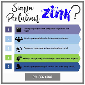 MINERAL ZINK JUGA BAIK UNTUK KAUM WANITA