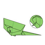 Origami Kadal Hijau