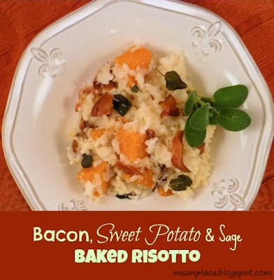 Bacon, Sweet Potato and Sage Baked Risotto