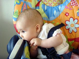 April in her new high chair