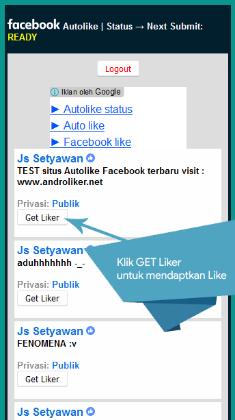 Cara Menggunakan Auto Like Facebook