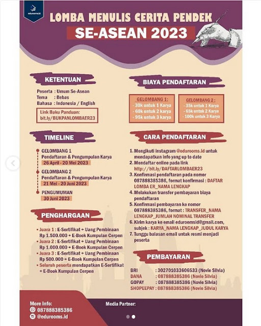 IKUTI LOMBA MENULIS CERPEN SE ASEAN