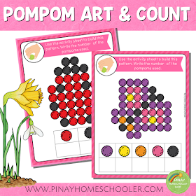 SPRING THEMED POMPOM OR DOT STICKER ACTIVITIES