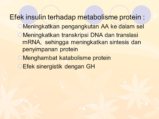 Efek insulin terhadap metabolisme protein
