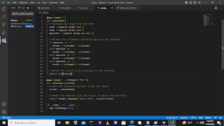Creating a calculator using HTML, CSS, and Python (Flask)