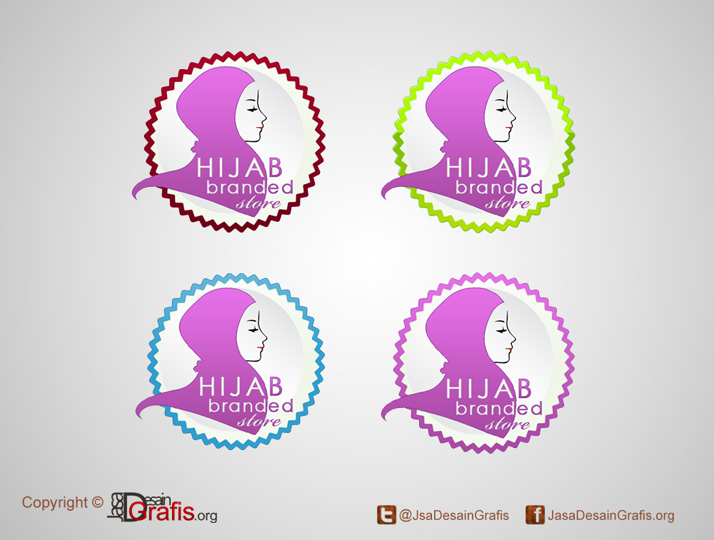 Logo Hijab Branded Store ~ Jasa Desain Grafis Online Murah