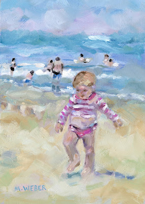 baby-steps-beach-painting-merrill-weber