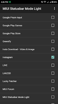 cara fix statusbar instagram di miui