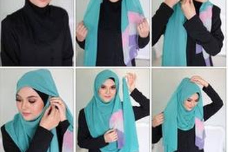 Model Jilbab Untuk Wajah Bulat