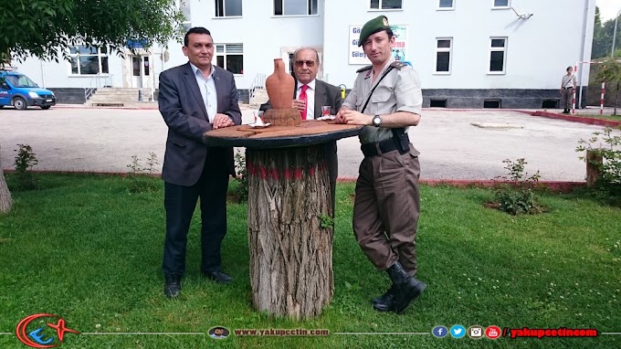 Başkan Köse ve Başoğlu Jandarma Komutanlığını Ziyaret etti.