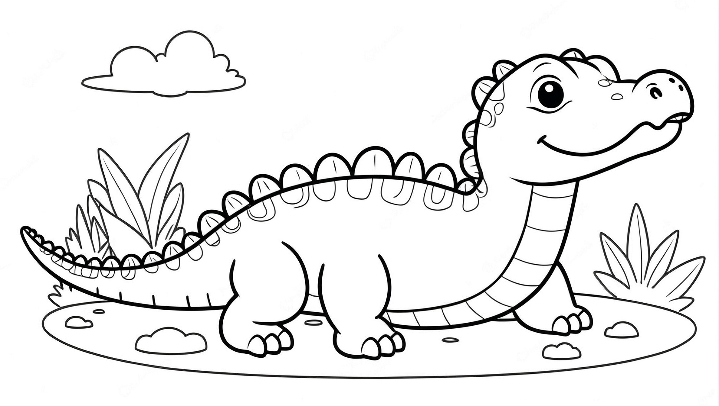 Crocodile Coloring Page