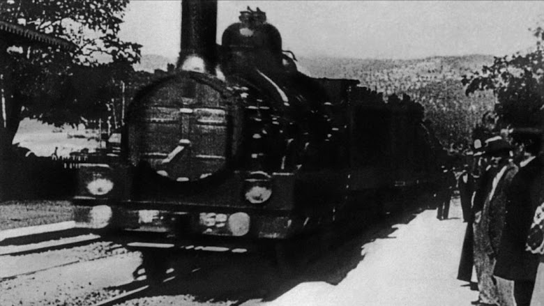 Die Ankunft eines Zuges im Bahnhof Ciotat 1896 englische übersetzung