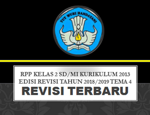 RPP Kelas 2 SD/MI Kurikulum 2013 Edisi Revisi Tahun 2018/2019