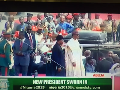 The moment Mohammadu Buhari  sworn-in as the president of Nigeria(pictures) u