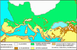 Mediterráneo durante el máximo glacial