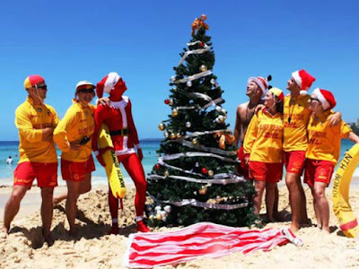 Christmas in Bondi beach