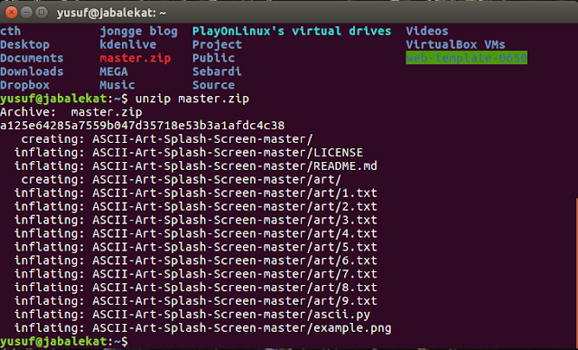 Cara Instal ASCII Art Splash Screen di Linux Ubuntu-4