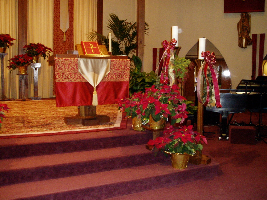 christmas church wedding decorations