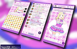 Purple Girl Theme For YOWhatsApp &YX WhatsApp By Nanda