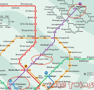 peta jalur MRT Singapura