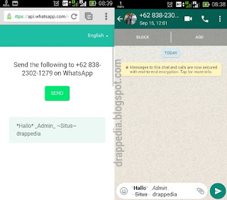 tutorial membuat link whatsapp otomatis tinggal klik