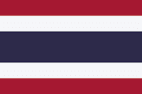 Logo Gambar Bendera Negara Thailand PNG JPG ukuran 200 px