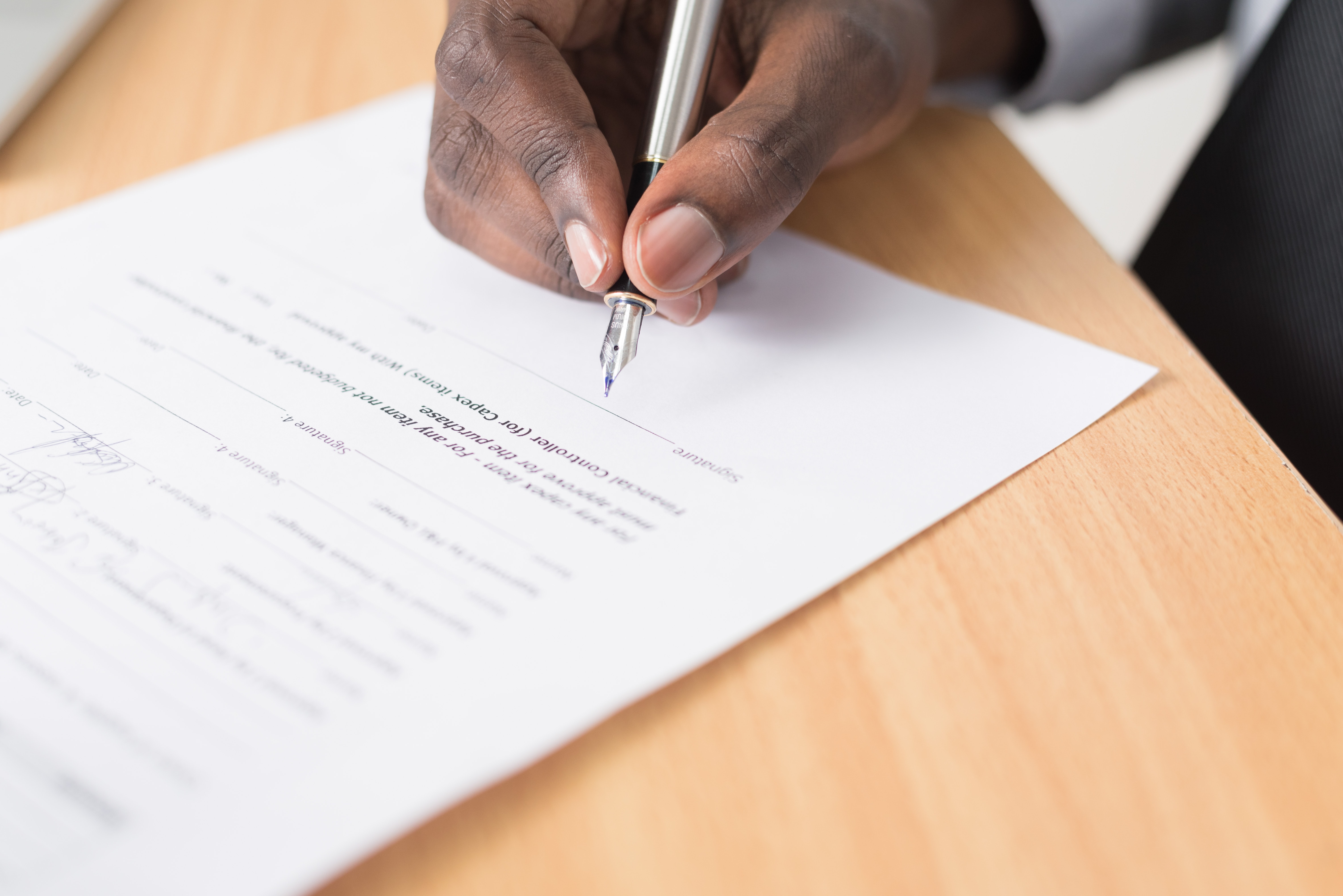 person signing a contract for Intention of Parties in a Contract