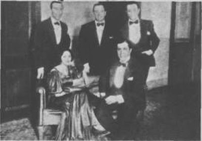 Charlo con Mercedes   Simone, Gardel, Francisco Canaro y Osvaldo Fresedo, en 1933.