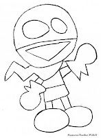 Sketsa Gambar Snap Dari Film Kartun Chalkzone