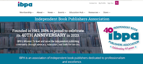 image of IBPA's homepage header