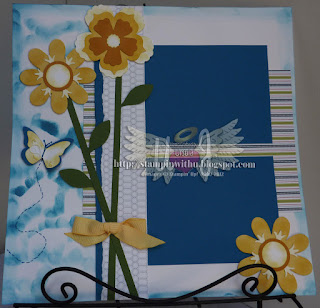 Spring Flowers Scrapbook Page