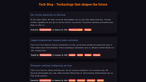 Simple technology blogspot template