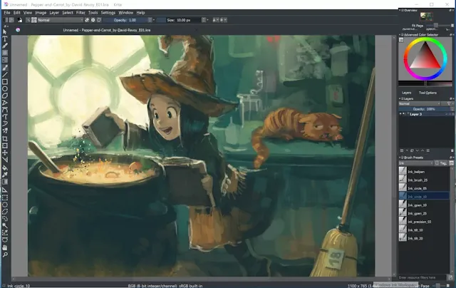 krita editor de imágenes alternativa a photoshop