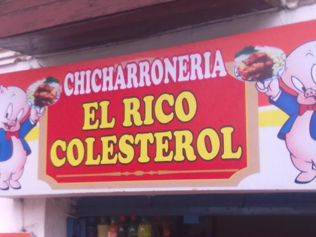 Nombres graciosos de negocios - Chicharrones EL RICO COLESTEROL