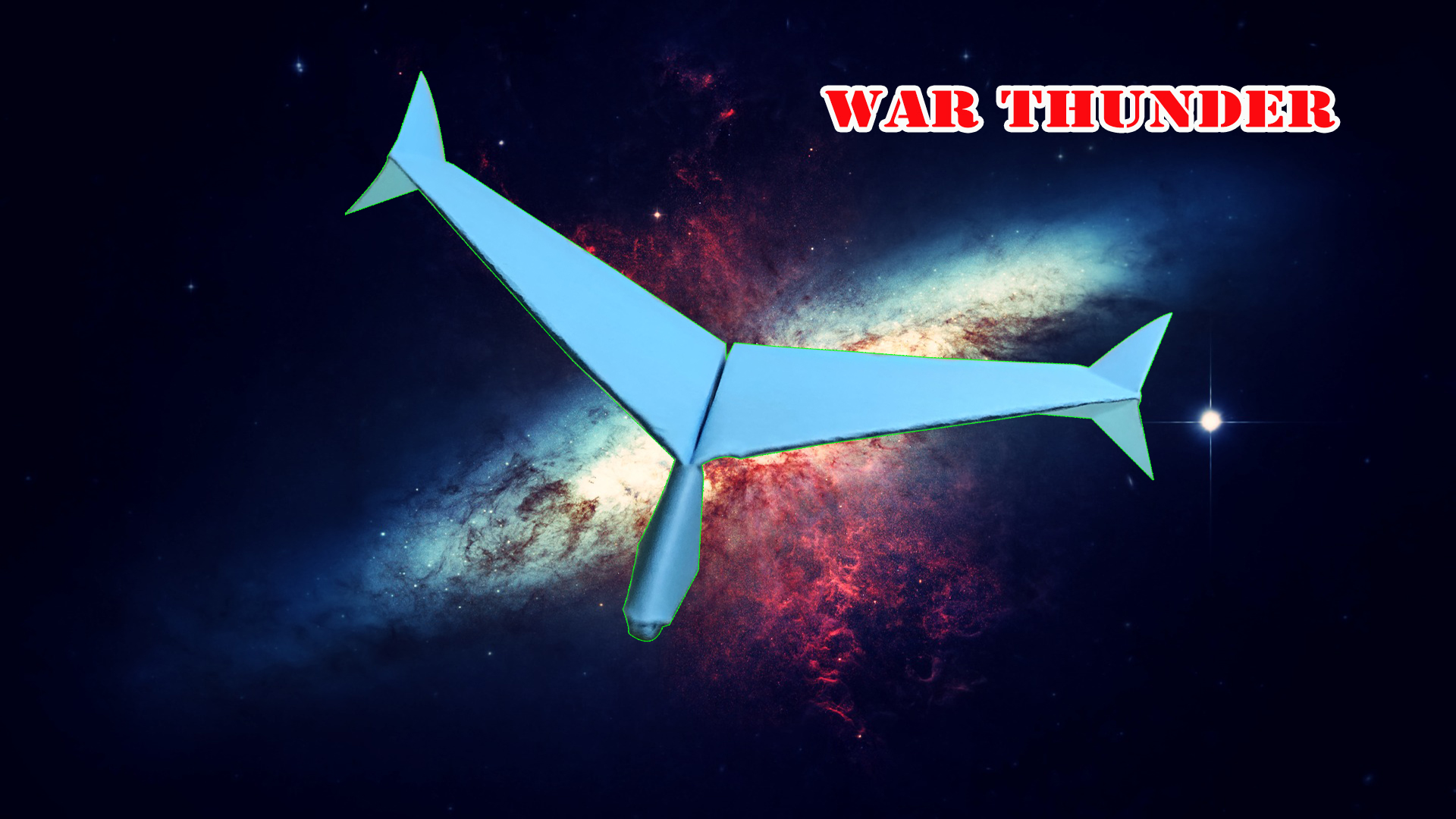 Cách gấp xếp máy bay Thần Sấm Chiến Tranh bằng giấy origami - How to make a War Thunder paper airplane
