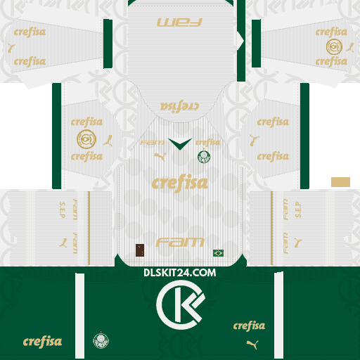 Palmeiras DLS Kits 2024-2025 Released Puma - DLS 2019 Kits All Kits Released (Away)