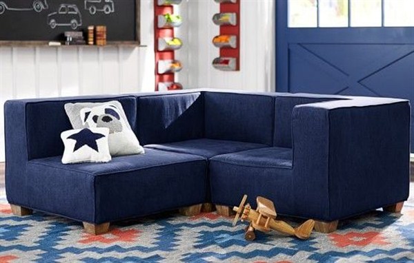 Denim sofas and sectionals for small spaces