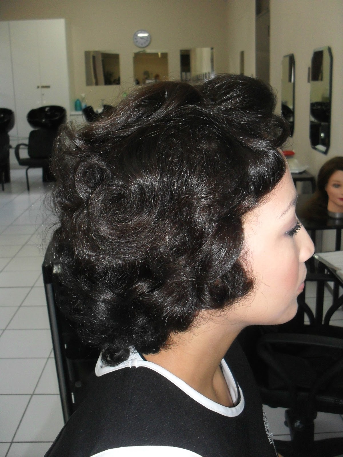 Hair Design By Kirsty: Roller Set on Short hair