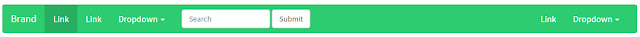 Emerald Bootstrap Navigation Menu