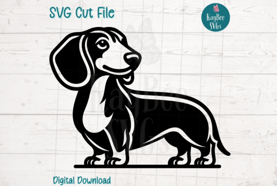 Dachshund Dog SVG Cut File