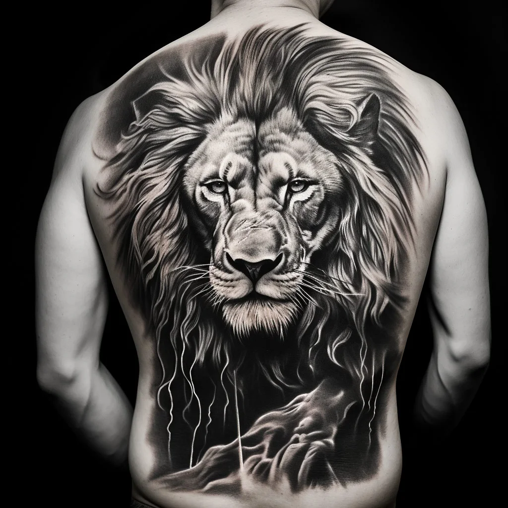 Tatuaje de león