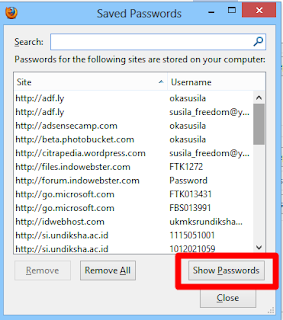 Cara Mengetahui Password Orang Dengan Mozilla Firefox