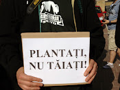 Plantaţi, nu tăiaţi! - Protest împotriva distrugerii spaţiilor verzi din Suceava