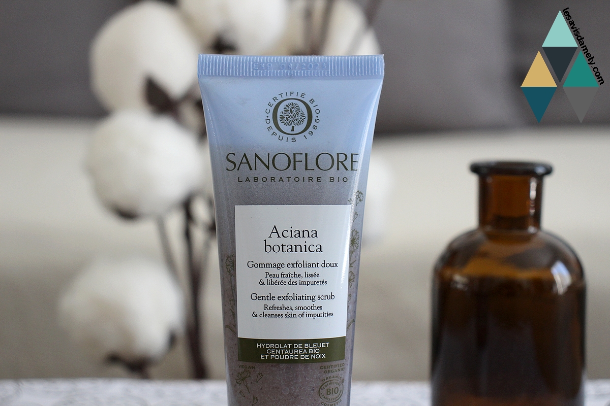 revue gommage exfoliant aciana botanica sanoflore