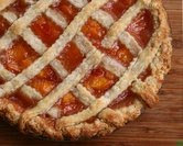 July - First-Prize Peach Pie with Lattice Crust