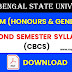 West Bengal State University B.Com (Honours & General) Second Semester CBCS Syllabus | WBSU B.Com (Honours & General) Second Semester Syllabus Download | Download B.Com (Honours & General) Second Semester CBCS Syllabus
