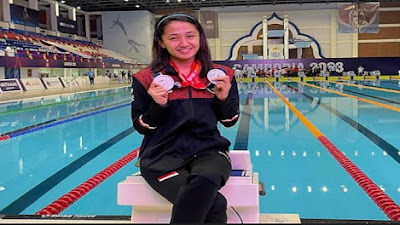 Atlet Cabor Finswimming  Oza, Peraih Dua Perak SEA Games 2023 dari Kota Bandung